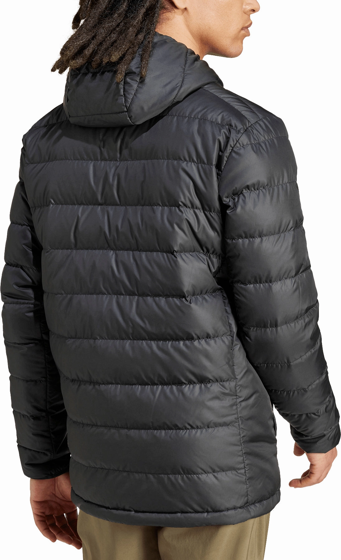 adidas Terrex Multi Light Hooded Mens Down Jacket - Black Thermal Insulation