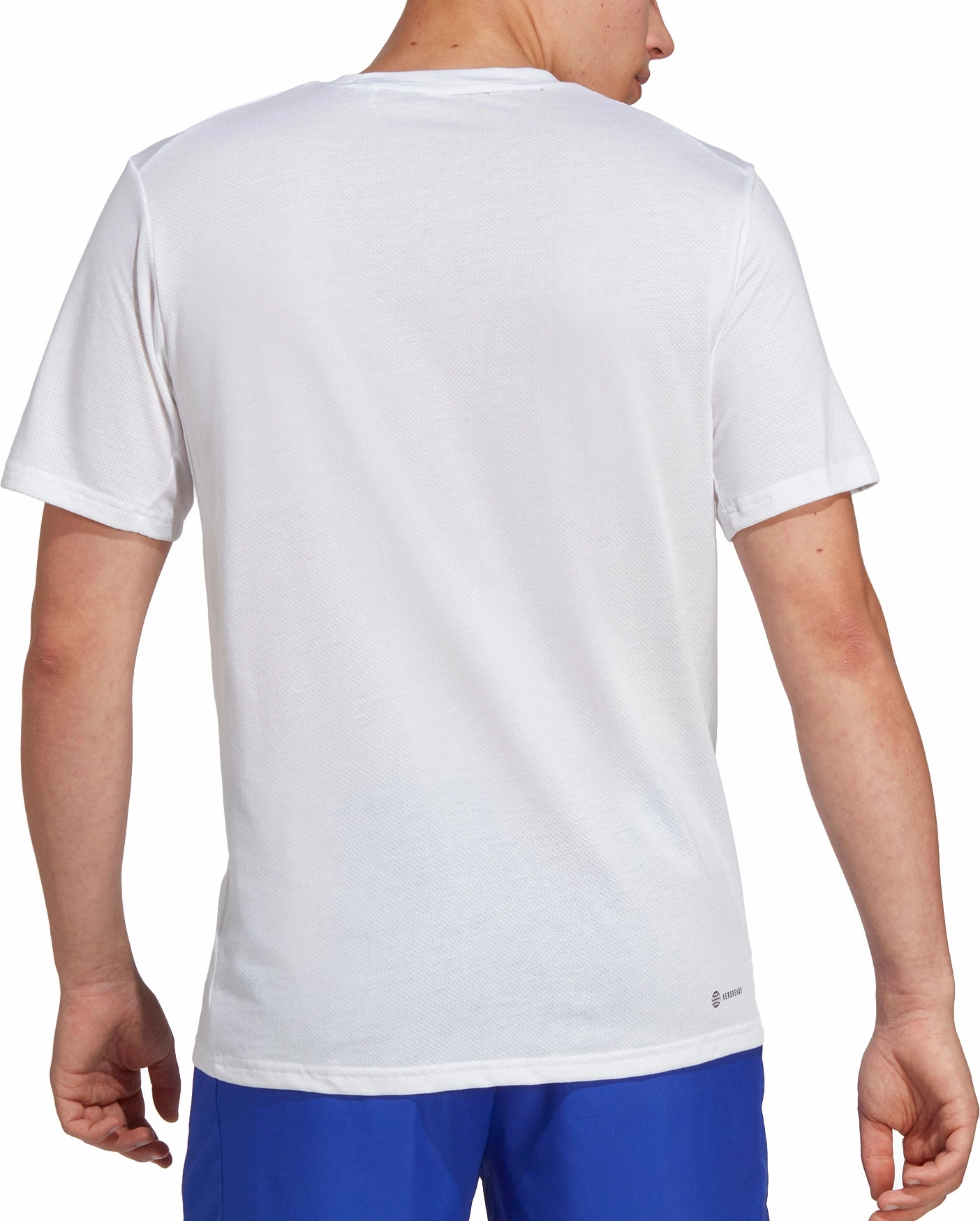 Hero Glow Smart Wear adidas Train Essentials Comfort Short Sleeve Mens Training Top - White