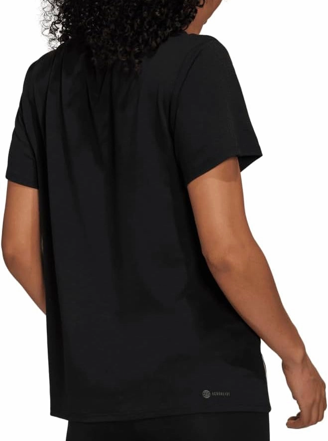 Garden Ease adidas TrainIcon 3 Stripes Short Sleeve Womens Training Top - Black