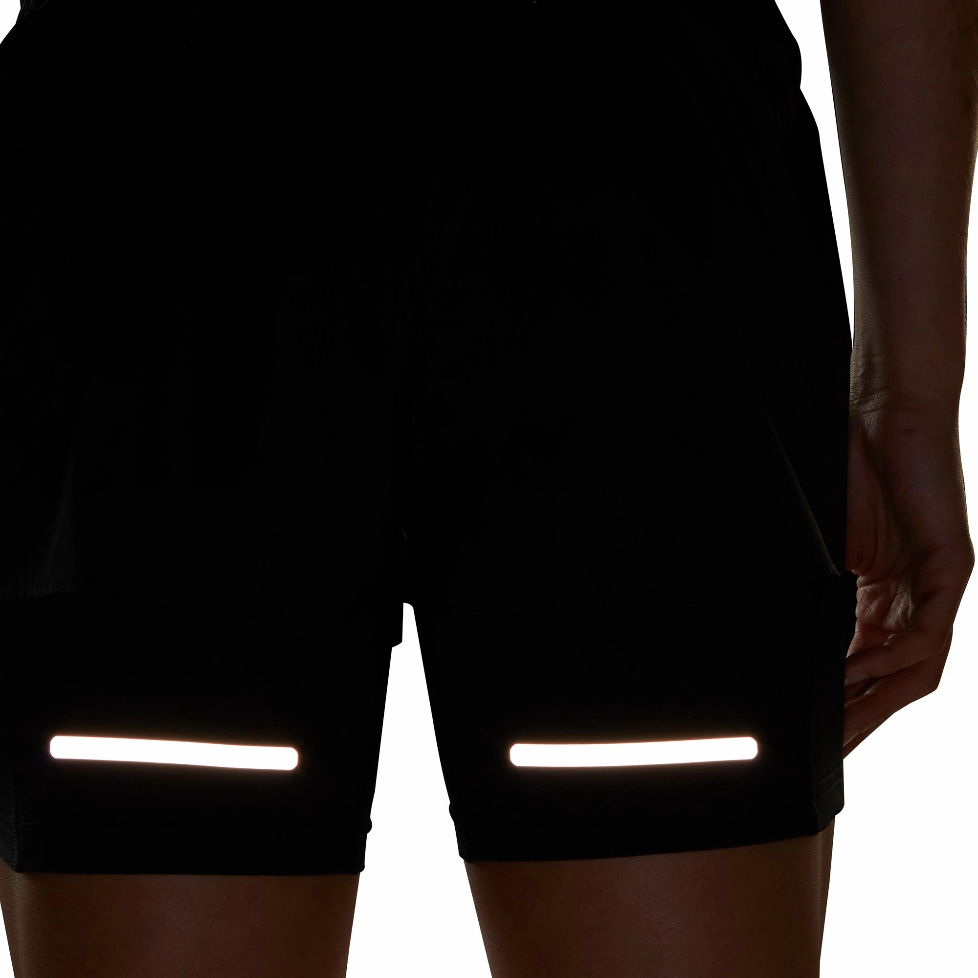 adidas Ultimate 2 In 1 Womens Running Shorts - Black Mood Piece