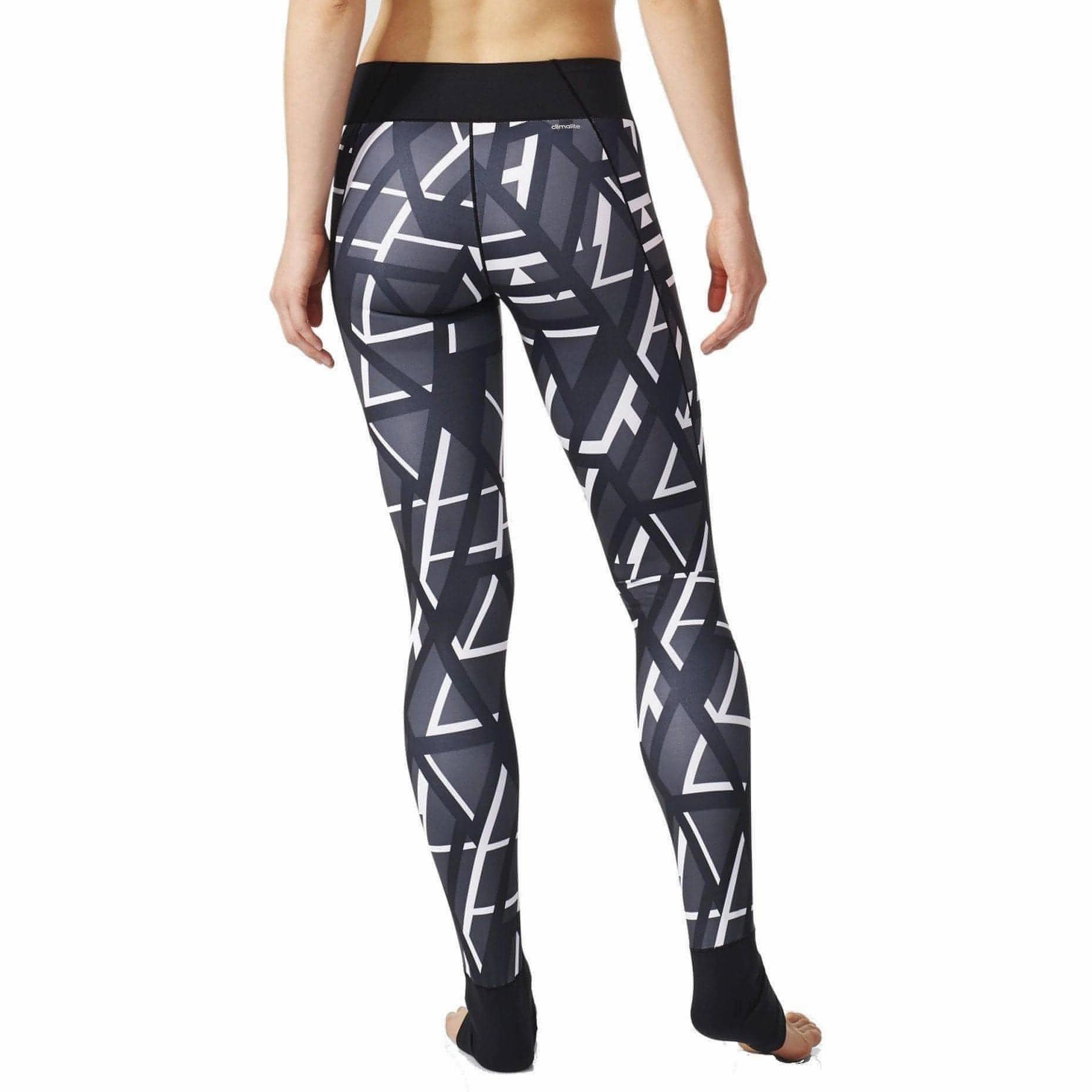 adidas Ultimate Fit Superlong Womens Long Training Tights - Black Beach Fit Glitter Fit