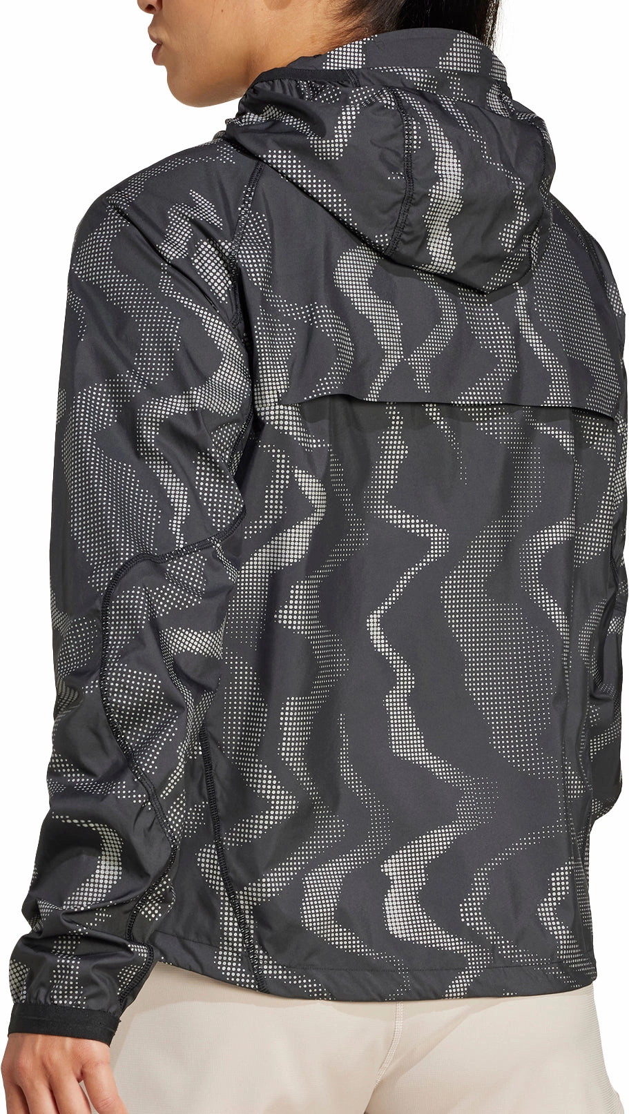 no pocket adidas Ultimate WIND.RDY Womens Running Jacket - Black