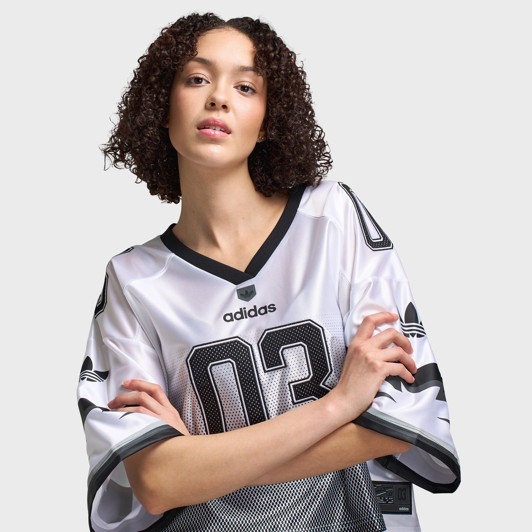 Streetwear attitude adidas Women's Adilenium Season 3 Graphic Jersey / White