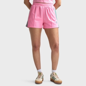 Adidas Women's Classic Shorts Bliss Pink / Semi Court Green Abrasion Resistant Edges