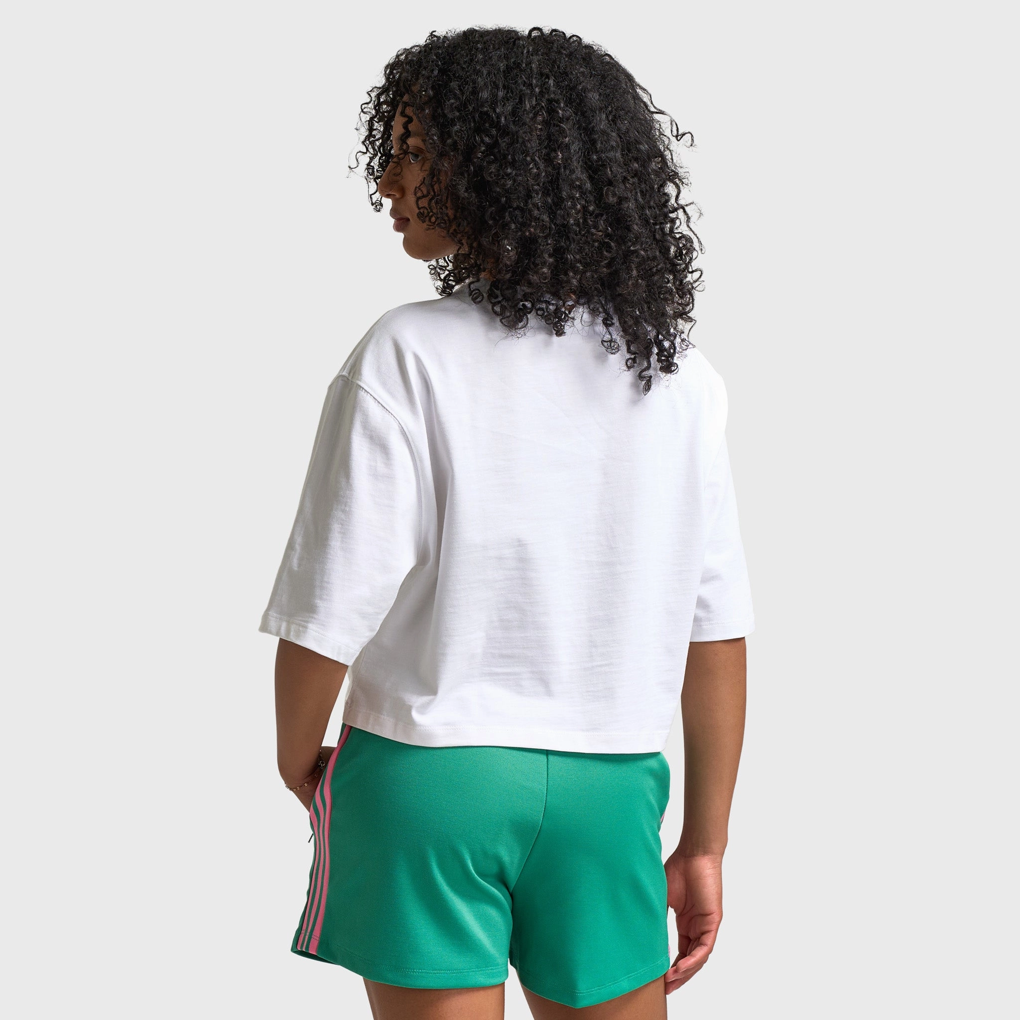Cozy Layers adidas Women's Essentials Crop Tee / White
