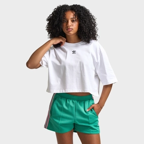Stylish Details adidas Women's Essentials Crop Tee / White