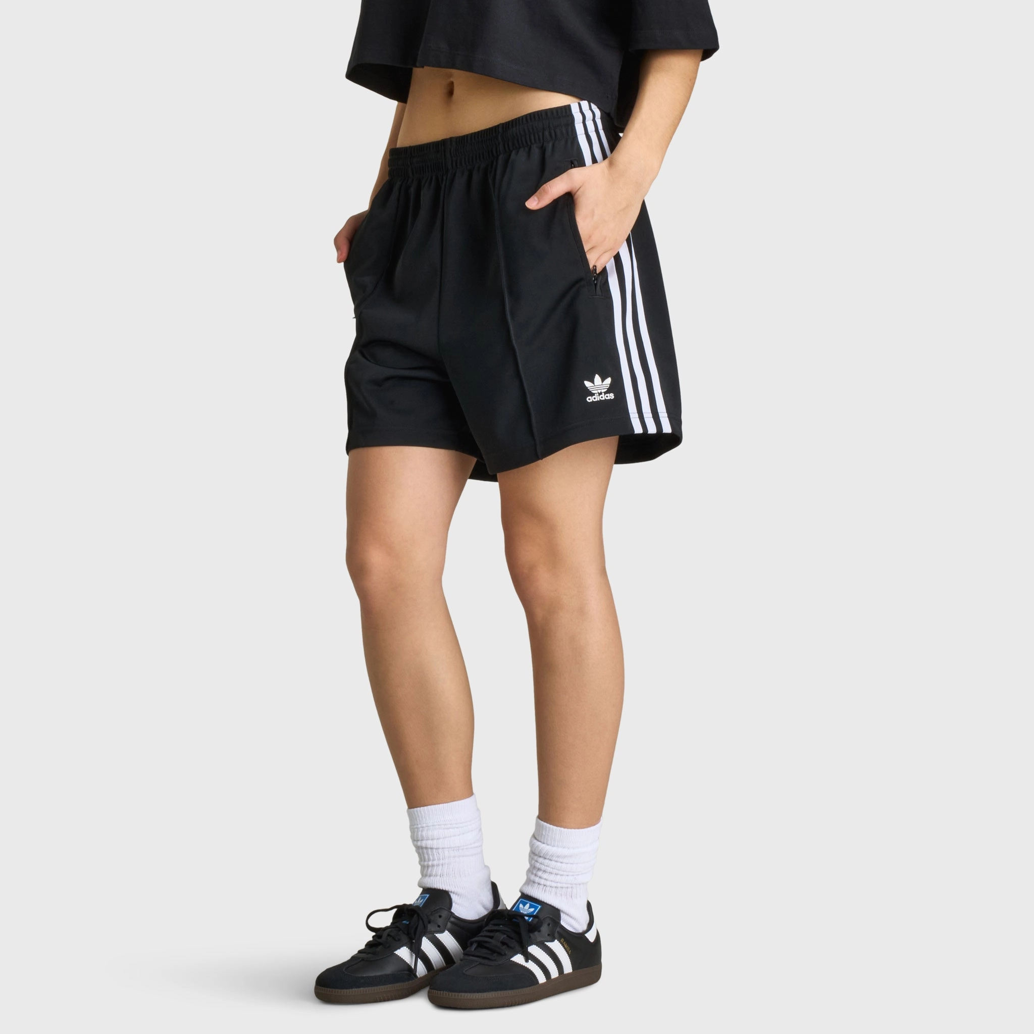 Compression Lining multiple pockets adidas Women's Firebird Shorts / Black
