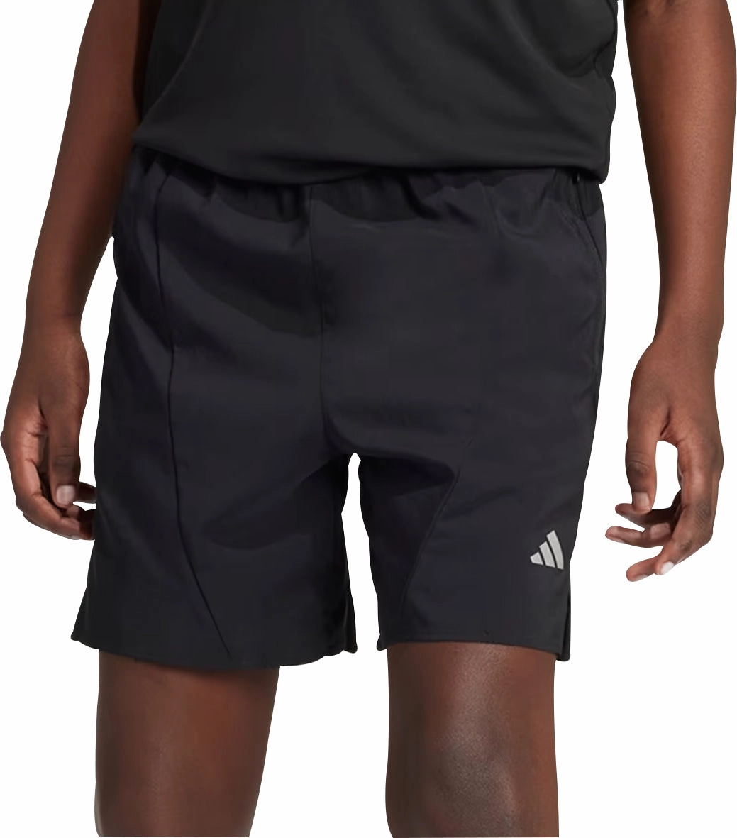 adidas Woven Junior Running Shorts - Black Windproof Design