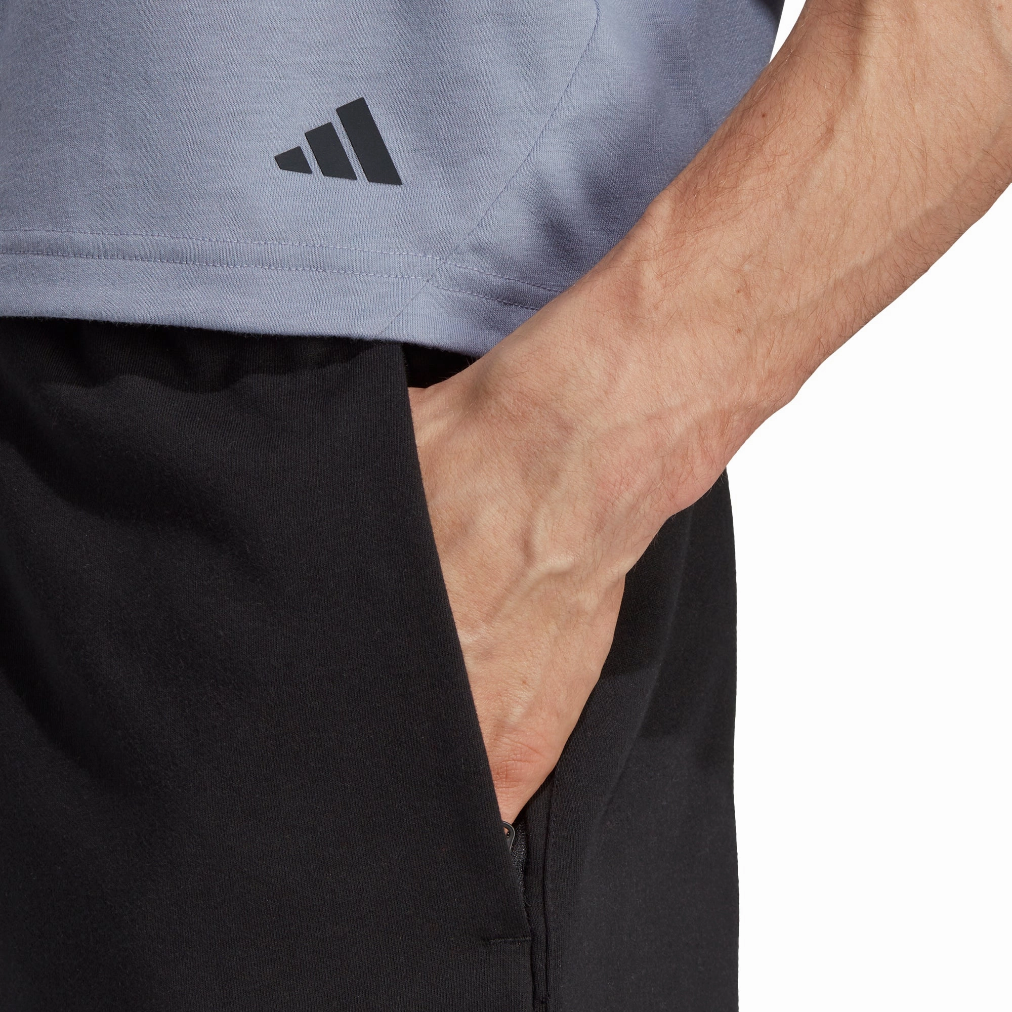 adidas Yoga Base 7 Inch Mens Training Shorts - Black Travel Vibe Nature Glow