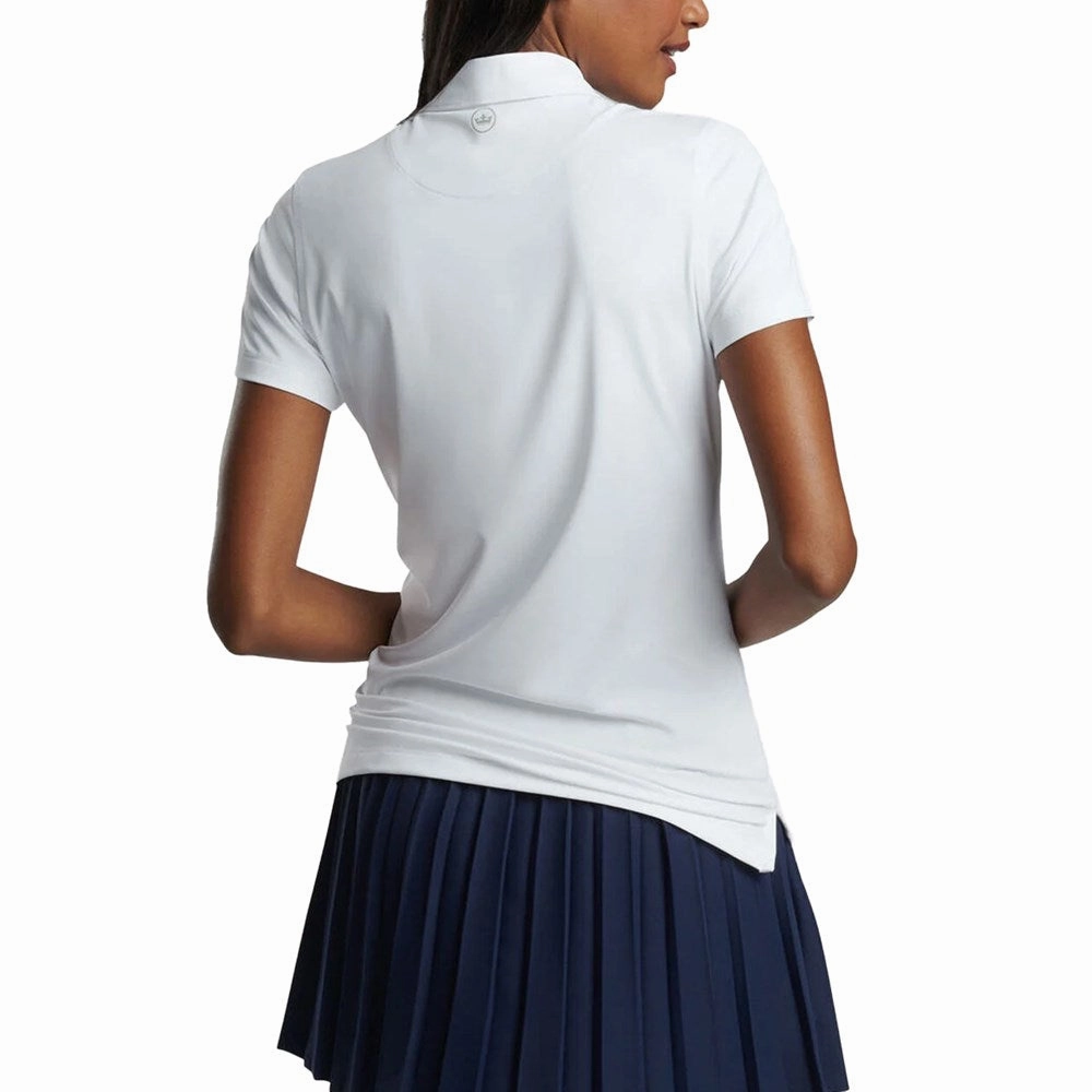 Peter Millar Women's Performance Stretch Jersey Golf Shirt - White Summer Party