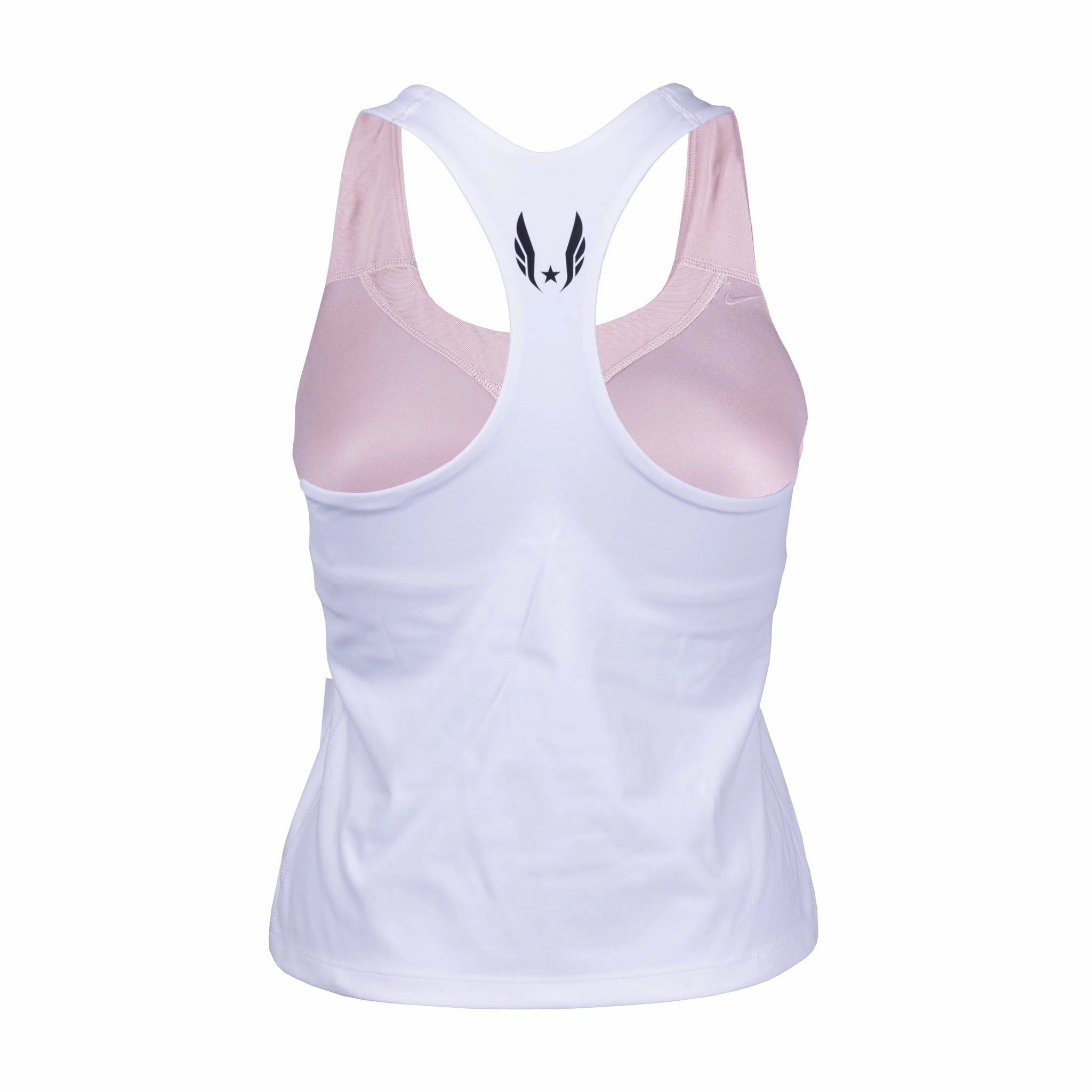 Nike USATF Women's Padded Sports Bra Tank Noise Reduced Zipper