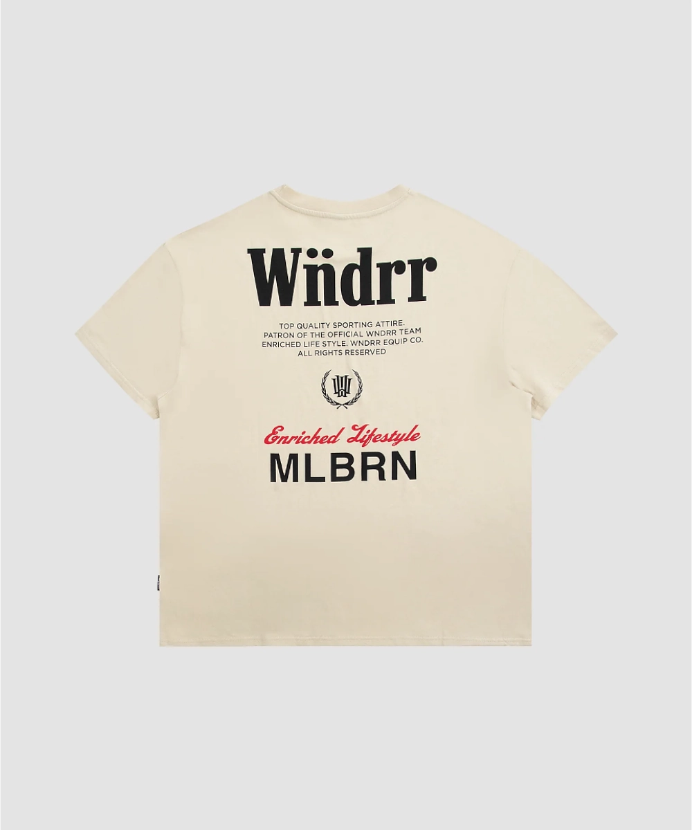 AbrasionFree Edging WNDRR Archive SMU Box Fit Tee (Tan)