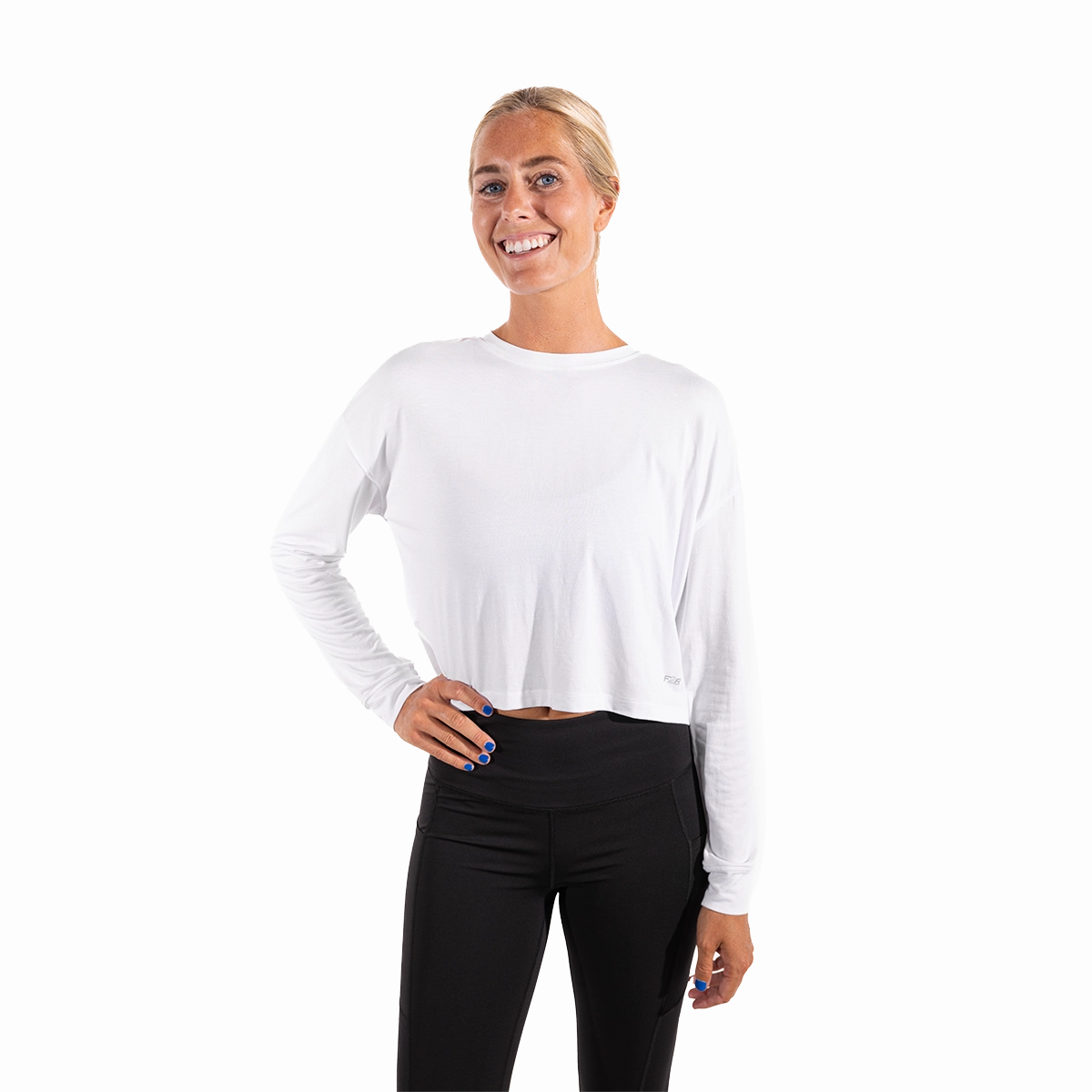 F2R Essential Run Crop Longsleeve Tee II EcoFriendly Dye Process AbrasionResistant