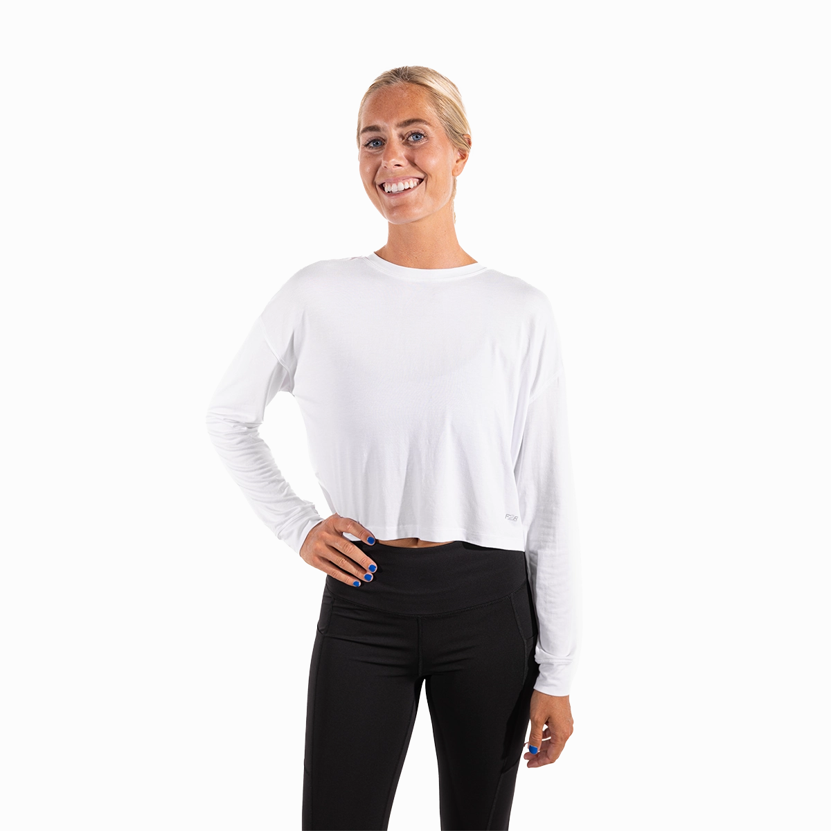 Cozy Knit Stretchable Knit F2R Essential Run Crop Longsleeve Tee II
