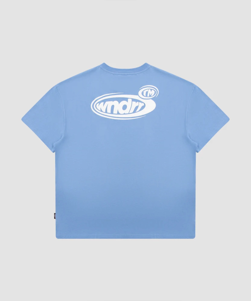 WNDRR Reflex Box Fit Tee (Air Blue) Nature Glow OdorResistantClothing