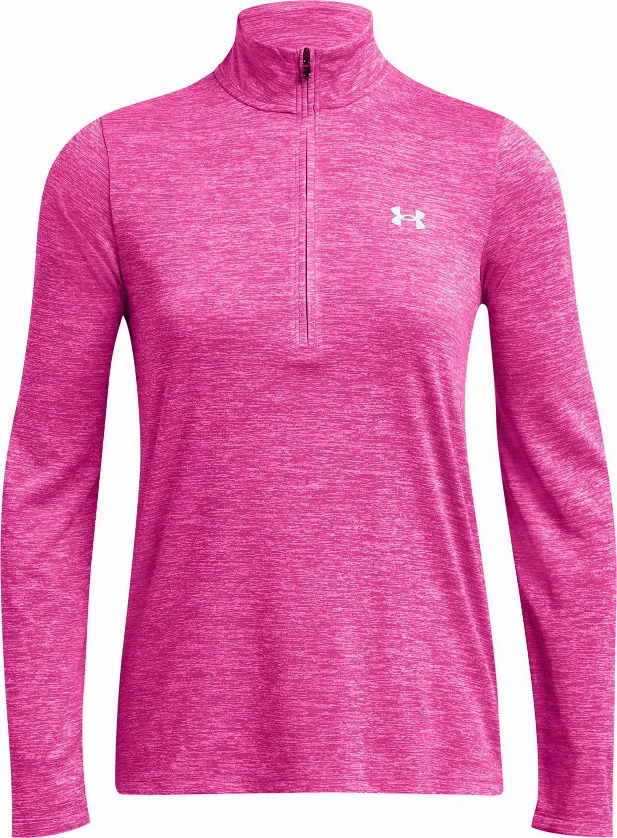 Lightweight Composite Under Armour Tech Twist Half Zip Long Sleeve Womens Training Top - Pink