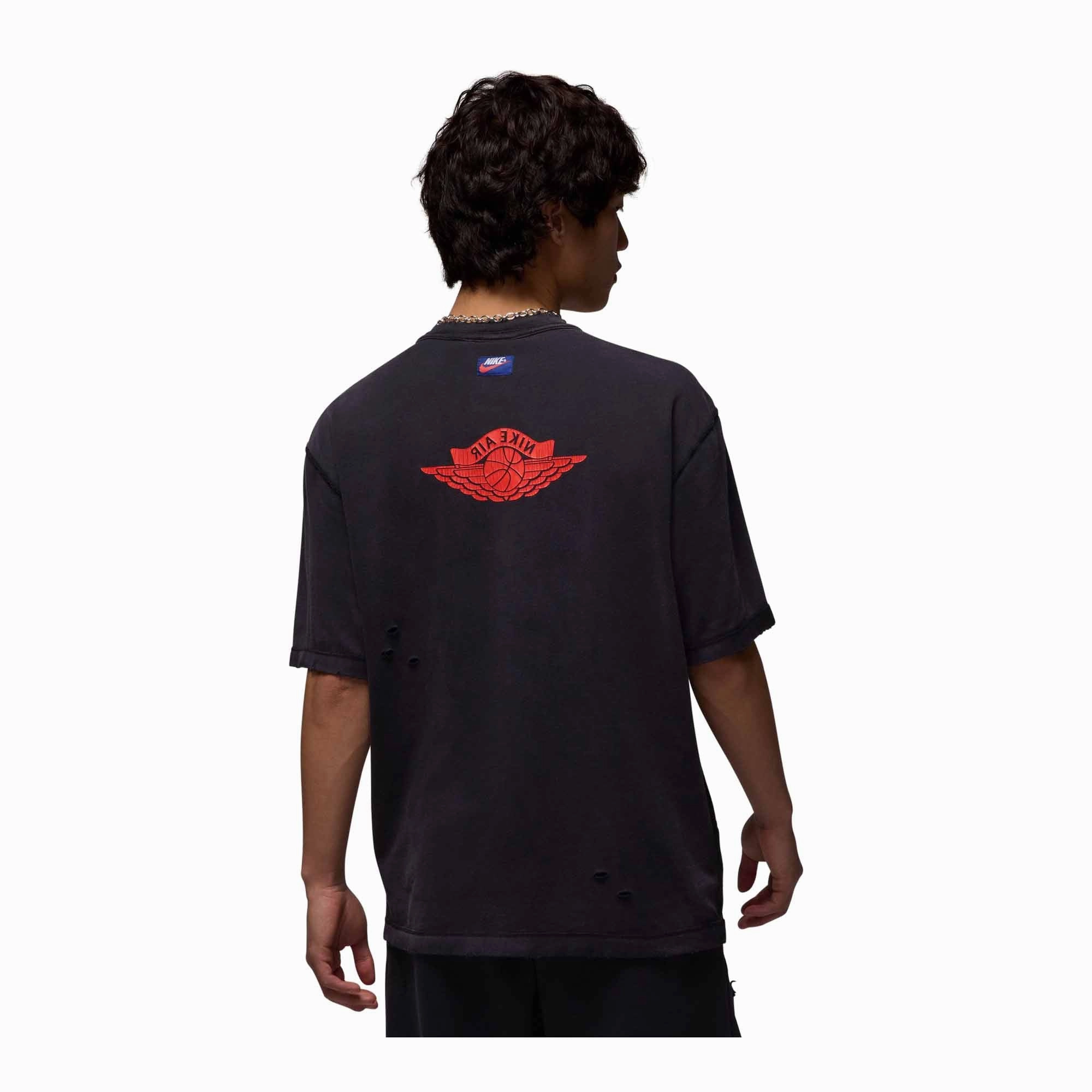Jordan Rare Air Men's T-Shirt Thin Core Layered Hem Details