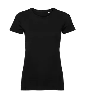 Art Core WrinkleResistant Finish Women's Authentic Pure Organic Tee | BLACK