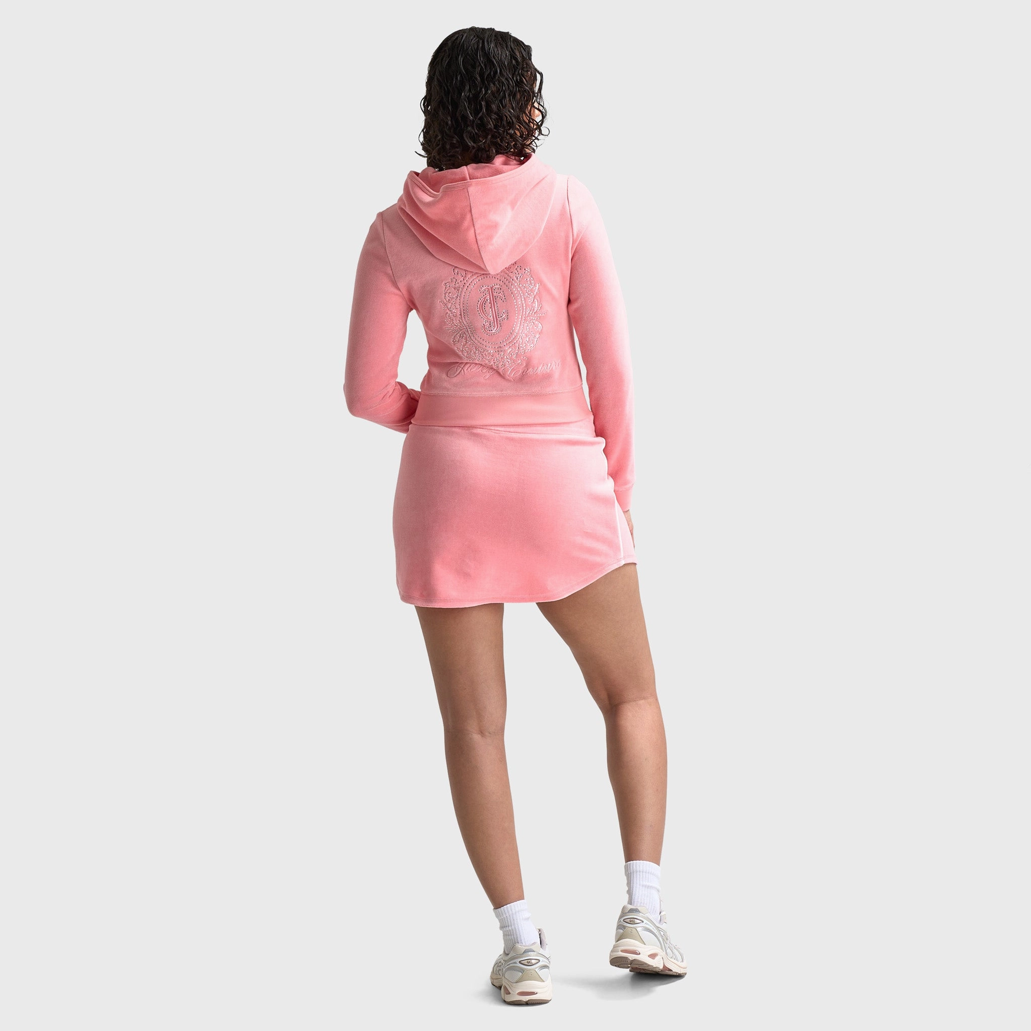 Thermo Regulating Fabric Juicy Couture Women's Heritage Cropped Track Jacket / Strawberry Ice