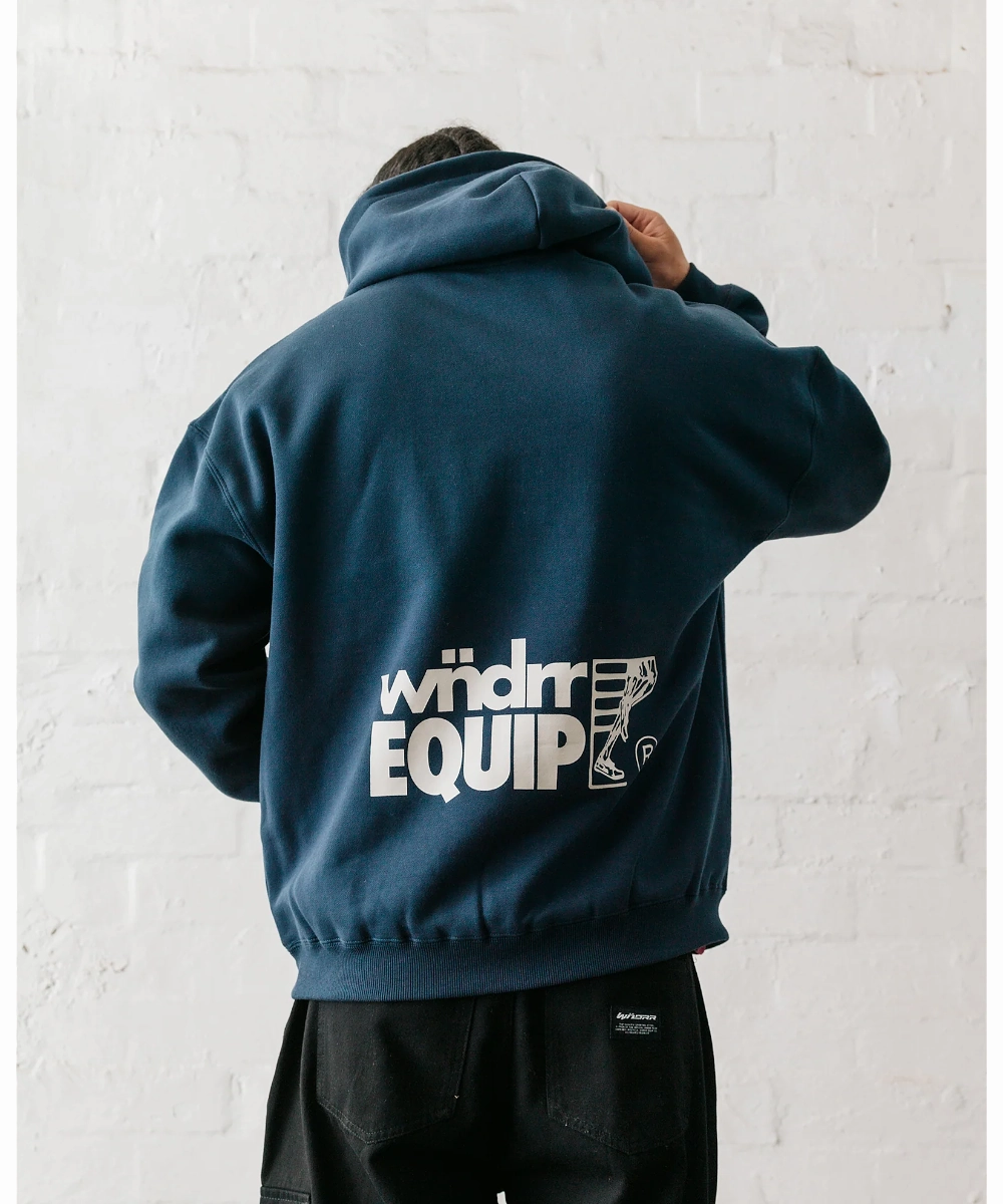 QuickRelease Closure WNDRR Equip Hood Sweat (Navy)