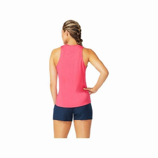 Asics Women's Core  Tank - Pixel Pink Tagless Design Royal Charm