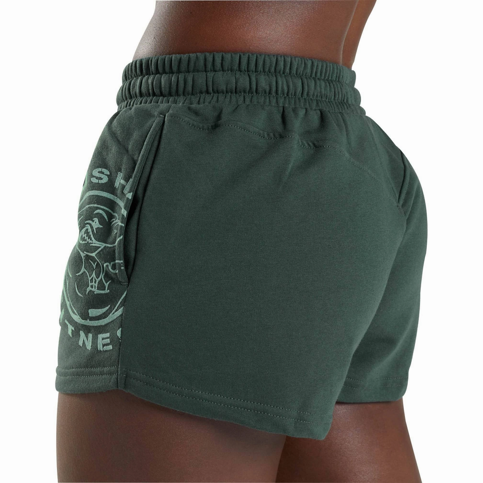 Gymshark GFX Legacy Womens Training Shorts - Green Dance Flow