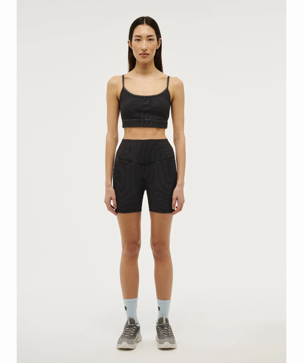 P.E Nation Actualise 5?? Bike Short (Washed Black) Parisian Chic Wrinklefree
