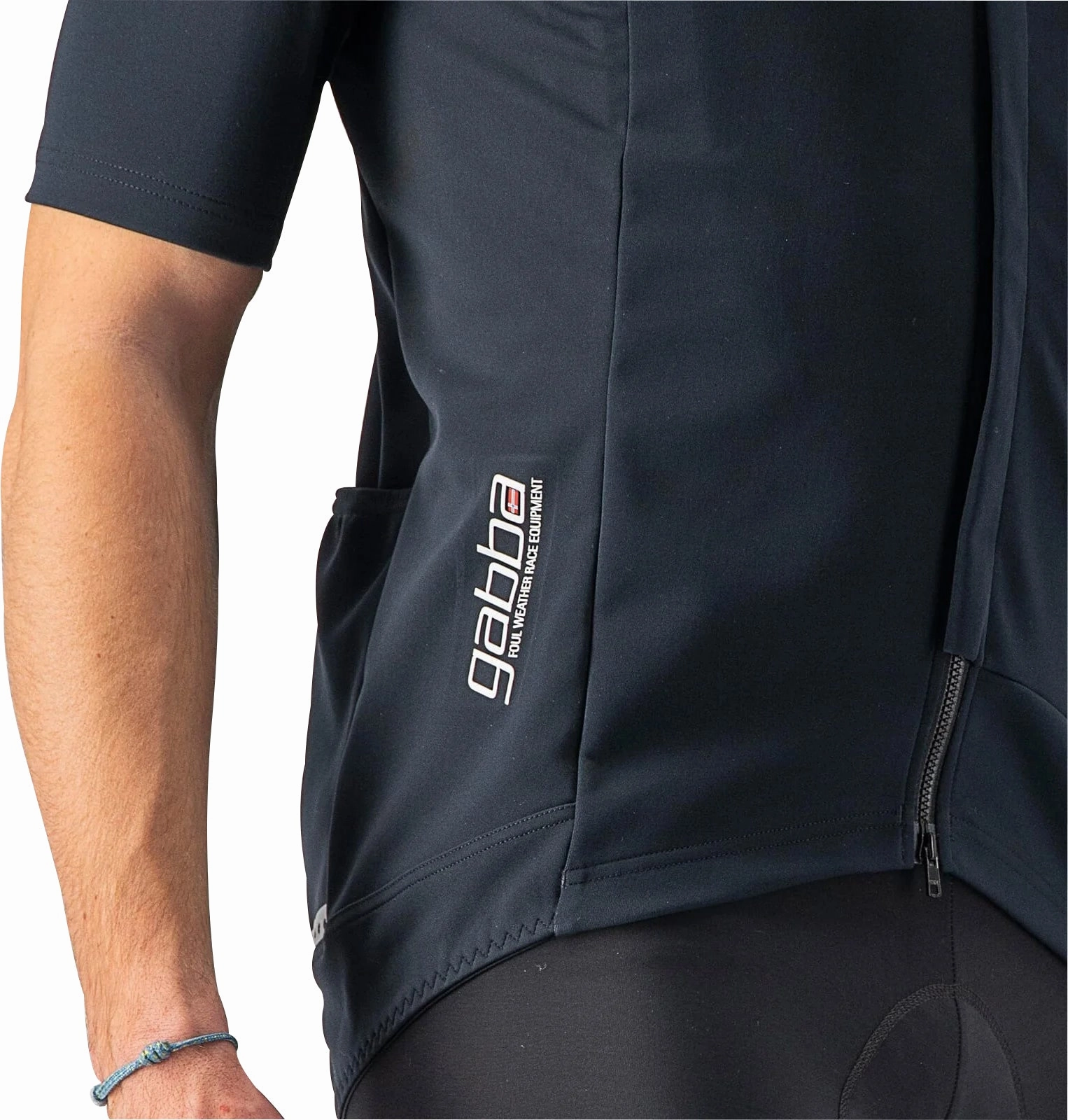 Castelli Gabba RoS 2 Short Sleeve Mens Cycling Jersey - Black CrossBack Design HygroscopicLining