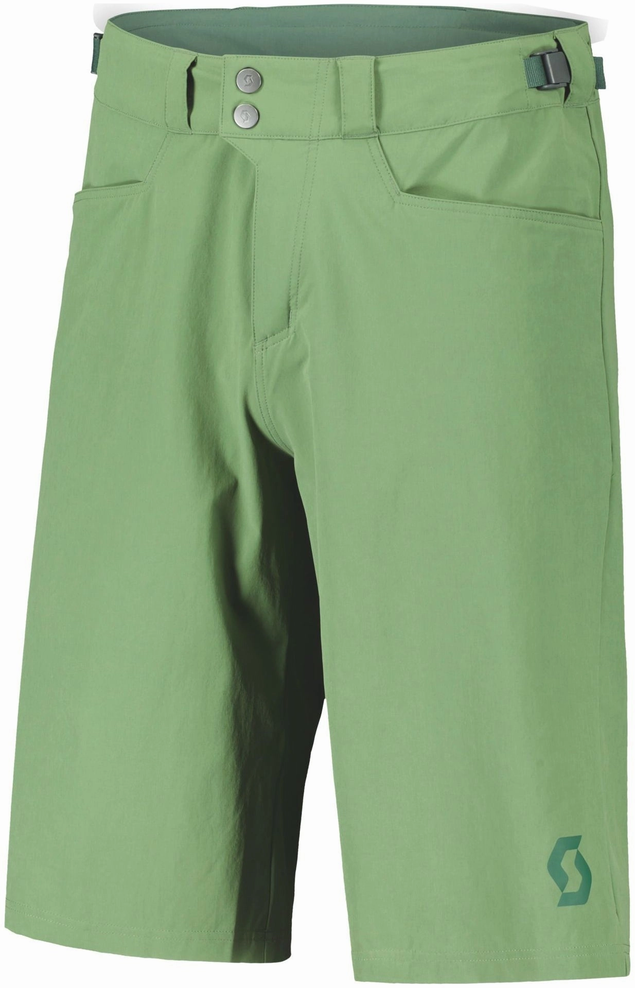 Breathable wear Scott Trail Flow Padded Mens Cycling Shorts - Green