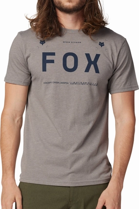 Fox Aviation Premium Short Sleeve Mens Cycling Jersey - Grey Ventilated Panels