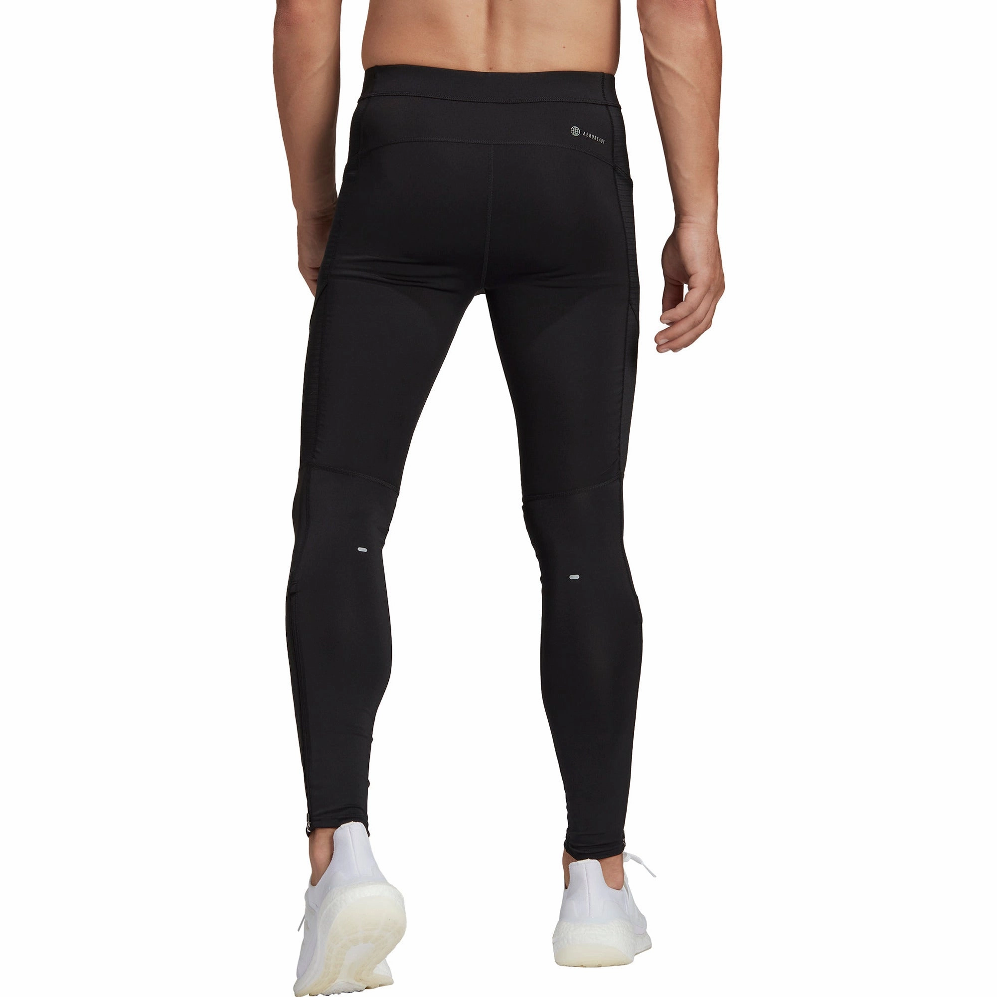 adidas Own The Run Mens Long Running Tights - Black Stage High-waisted-style