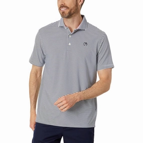 Puma AP Mattr Traditions Golf Polo Shirt - Navy Blazer/ Bright White Layering Staple Comfortable Collar