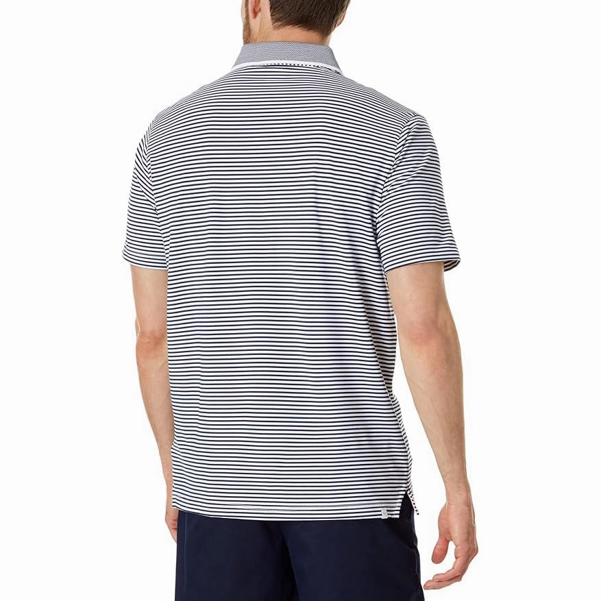 Puma AP Mattr Traditions Golf Polo Shirt - Navy Blazer/ Bright White Stretch Comfort Active Wear