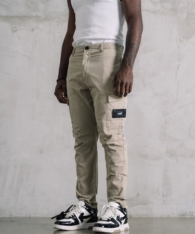Seamless construction WNDRR Fairfax Cargo Pants (Stone)