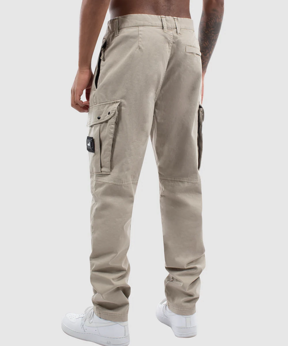 WNDRR Fairfax Cargo Pants (Stone) StretchPaneling Adjustable Hem