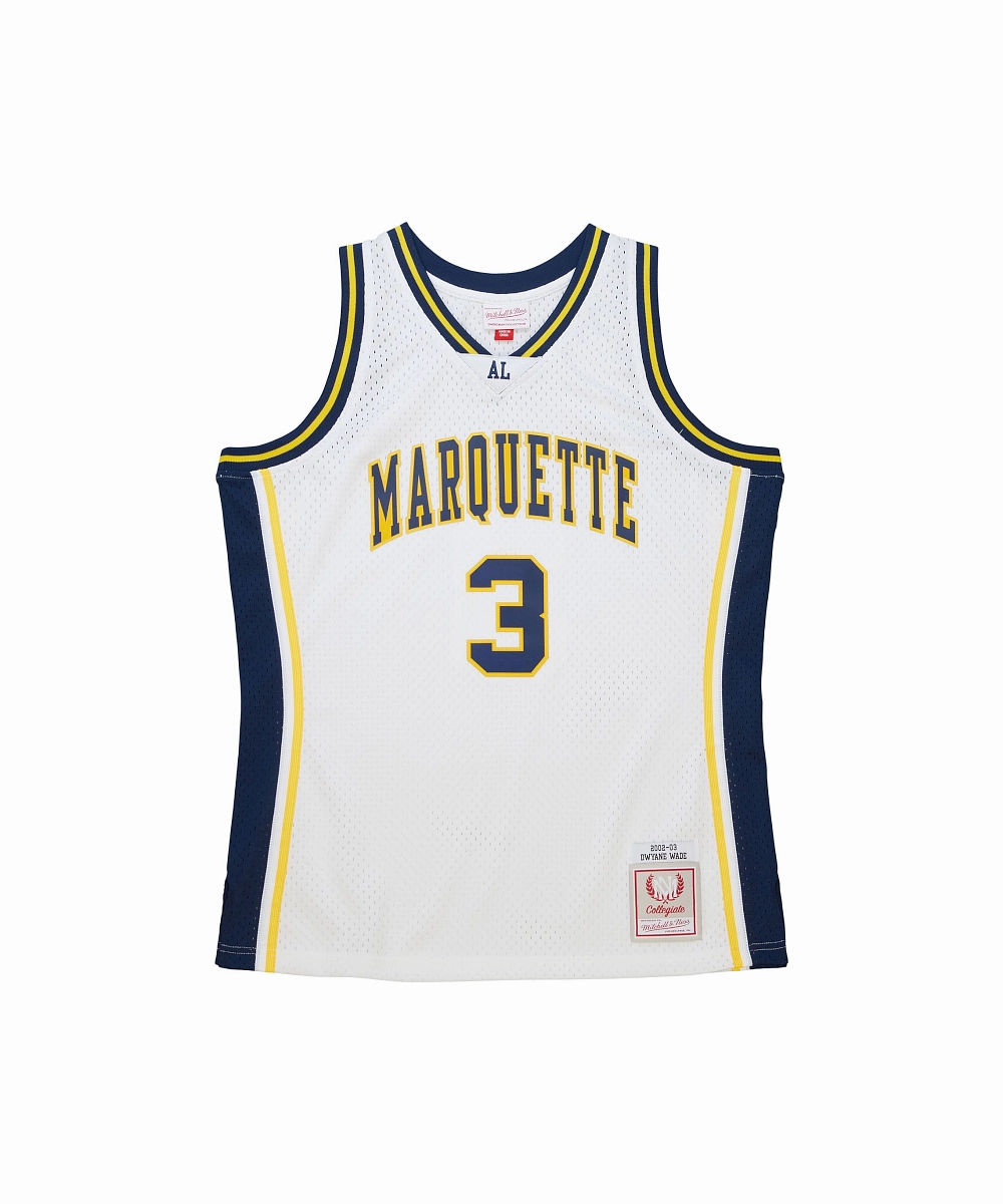 Trust Glow ZeroChafeSeams Marquette University Dwyane Wade 2002-03 Home Swingman Jersey
