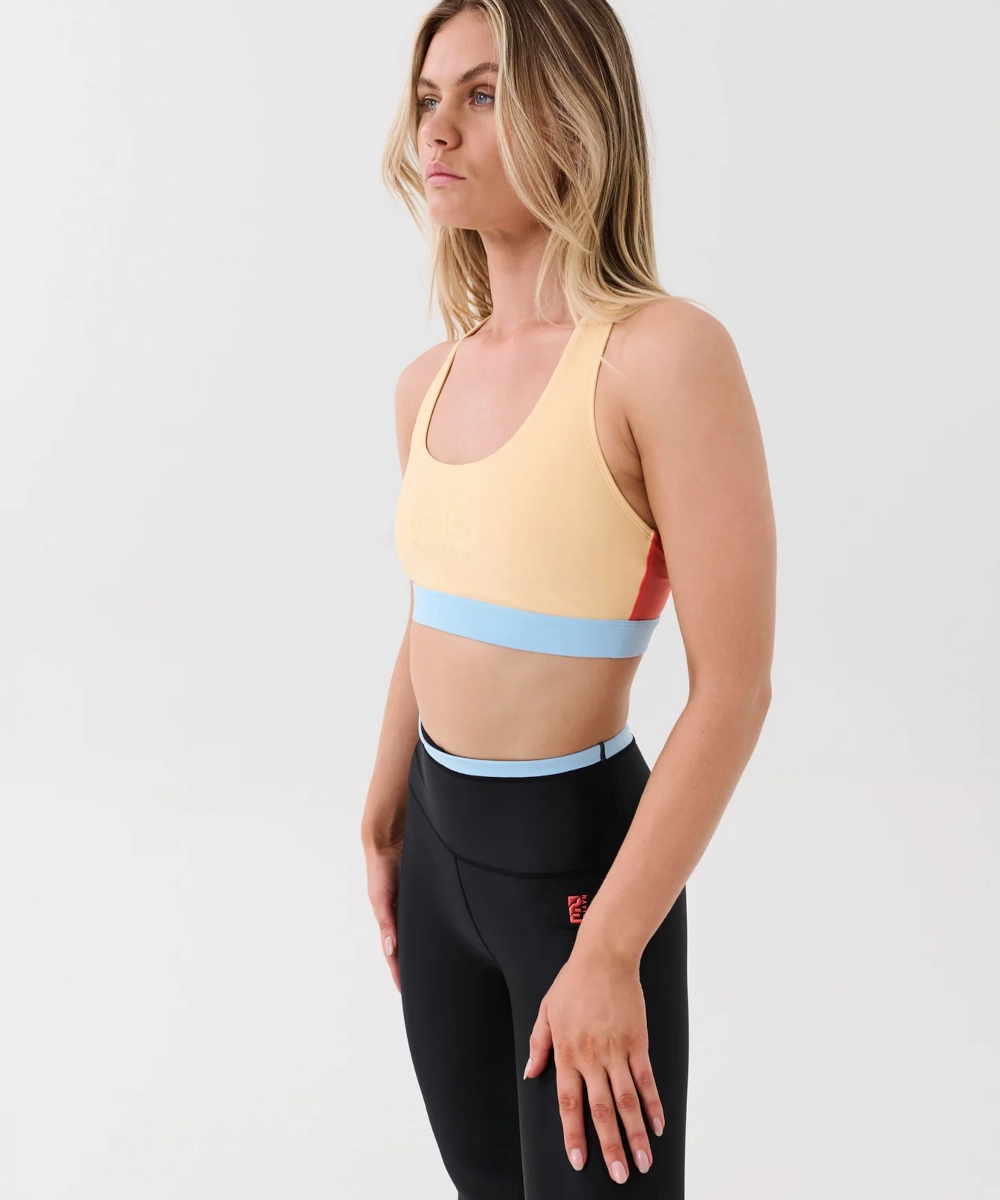 P.E Nation Denizen Sports Bra (Apricot Sherbet) Polish Core warm fleece