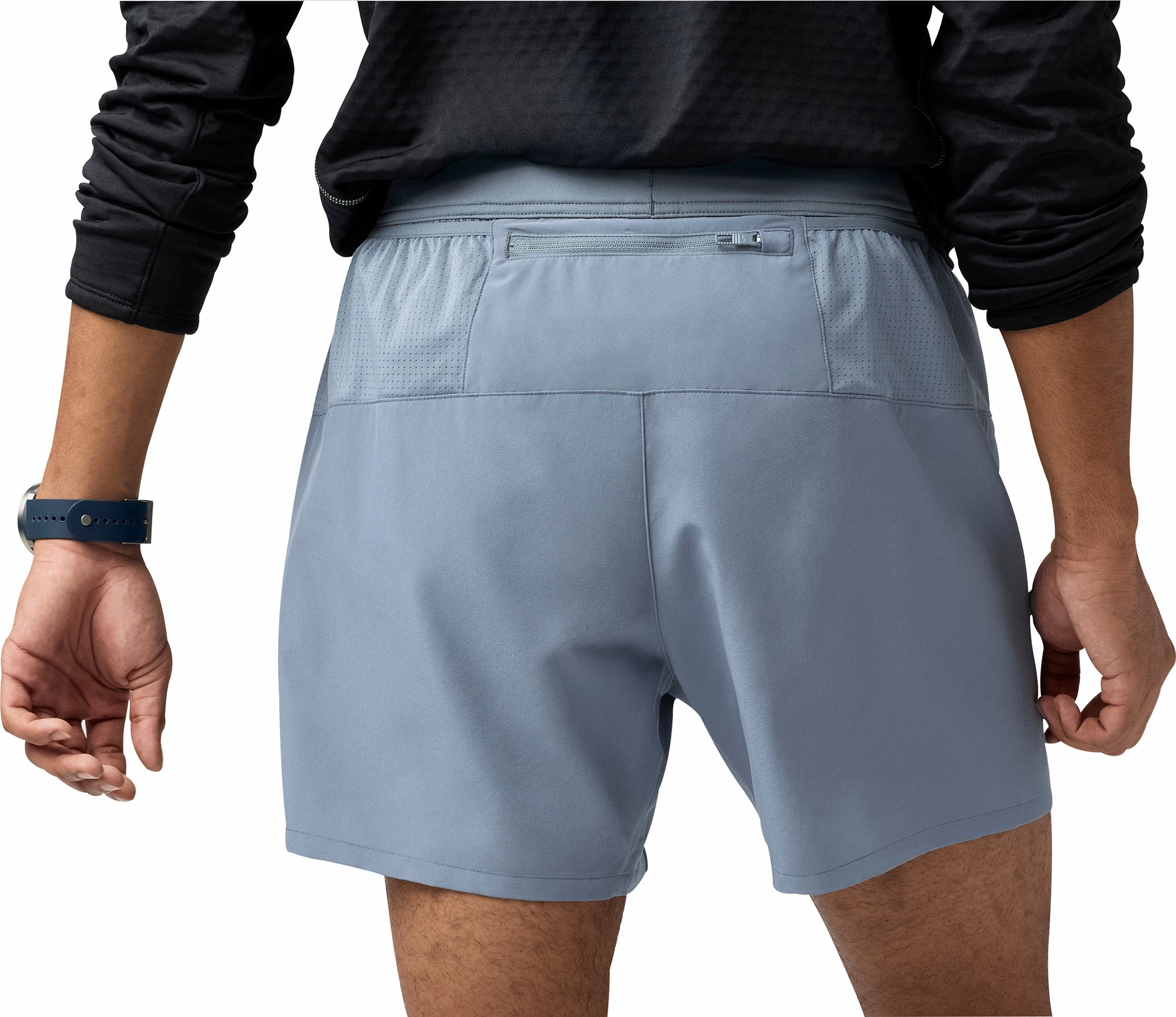 Flame Retardant Coating Brooks Journey 5 Inch Mens Running Shorts - Grey
