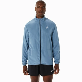 Flexible Hem Adjustment Glow In Dark Accents Men's Core Jacket - Light Blue