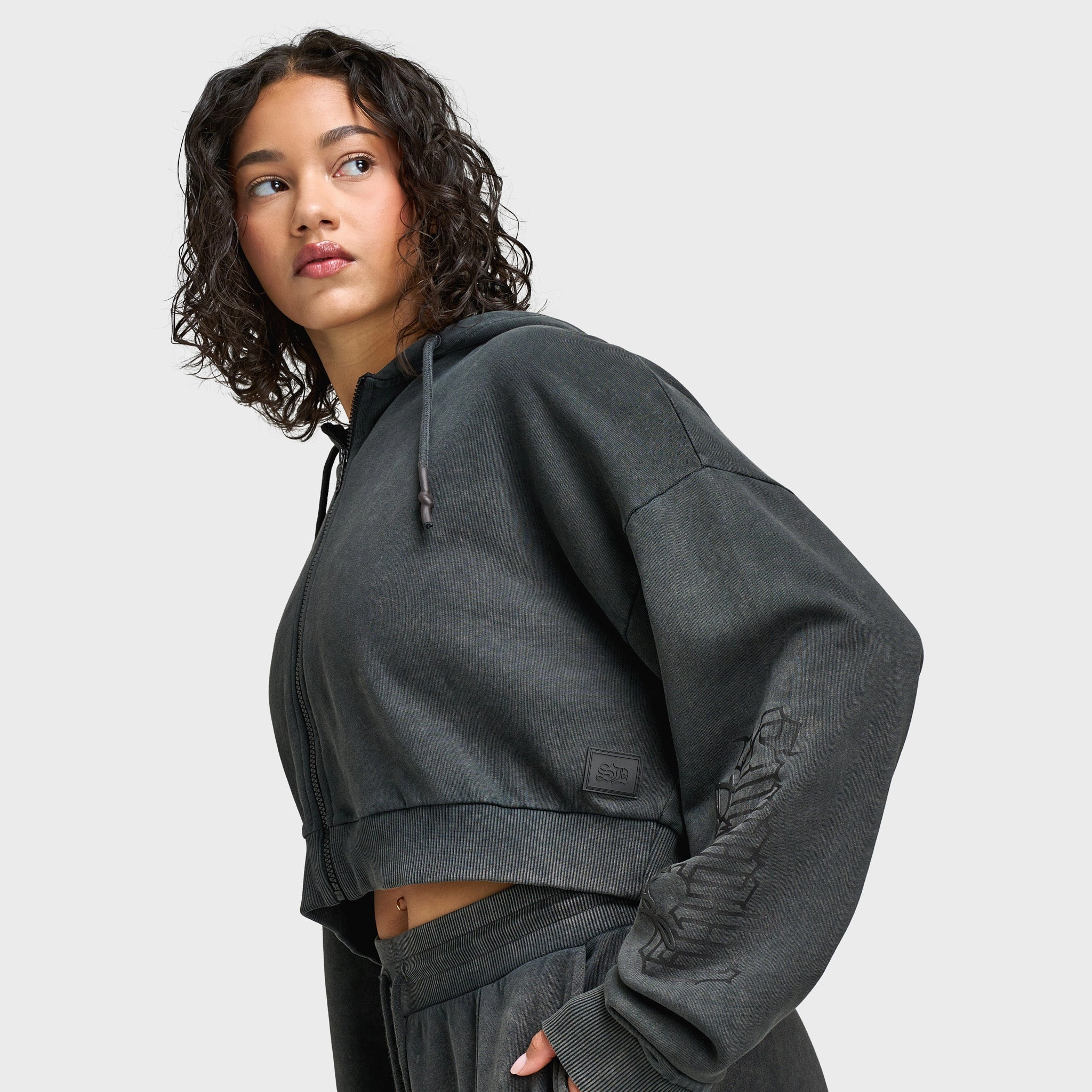 Fit For Daily OdorResistant Treatment Supply & Demand Women's Monair Boxy Full Zip Hoodie / Grey W