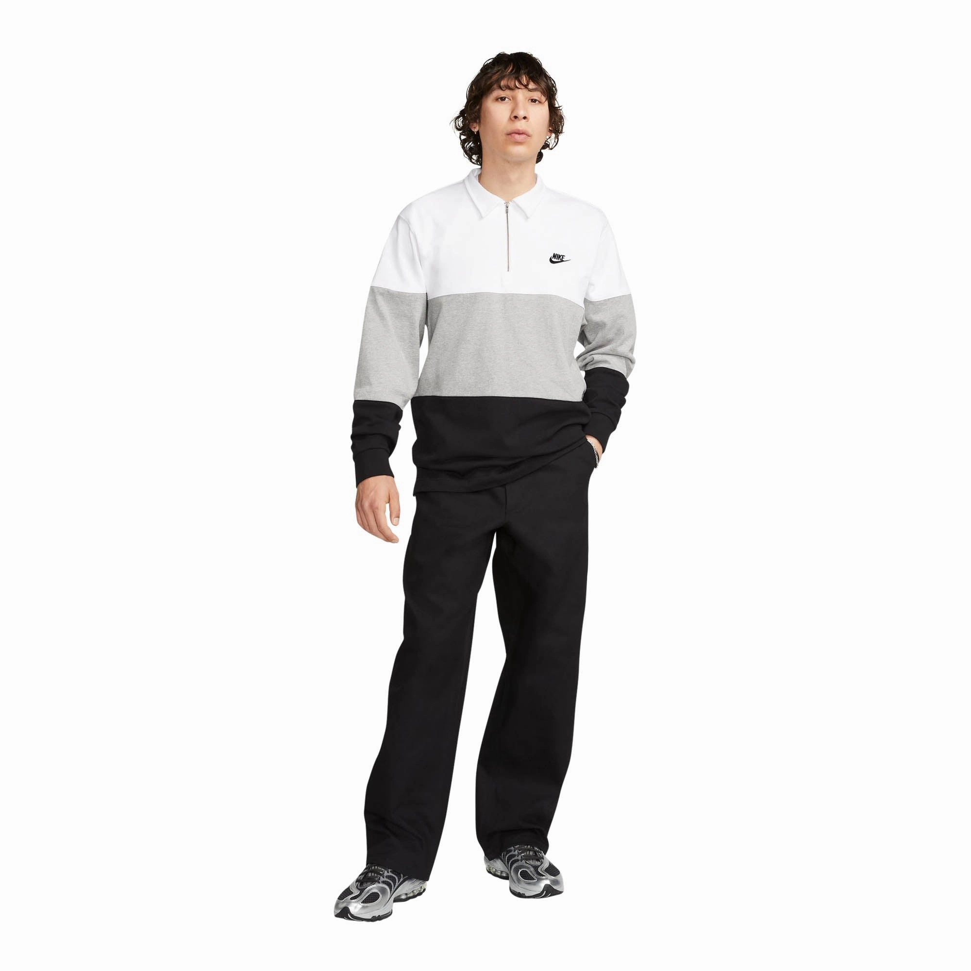 Nike Club Men's Long-Sleeve Top Pearl Tone