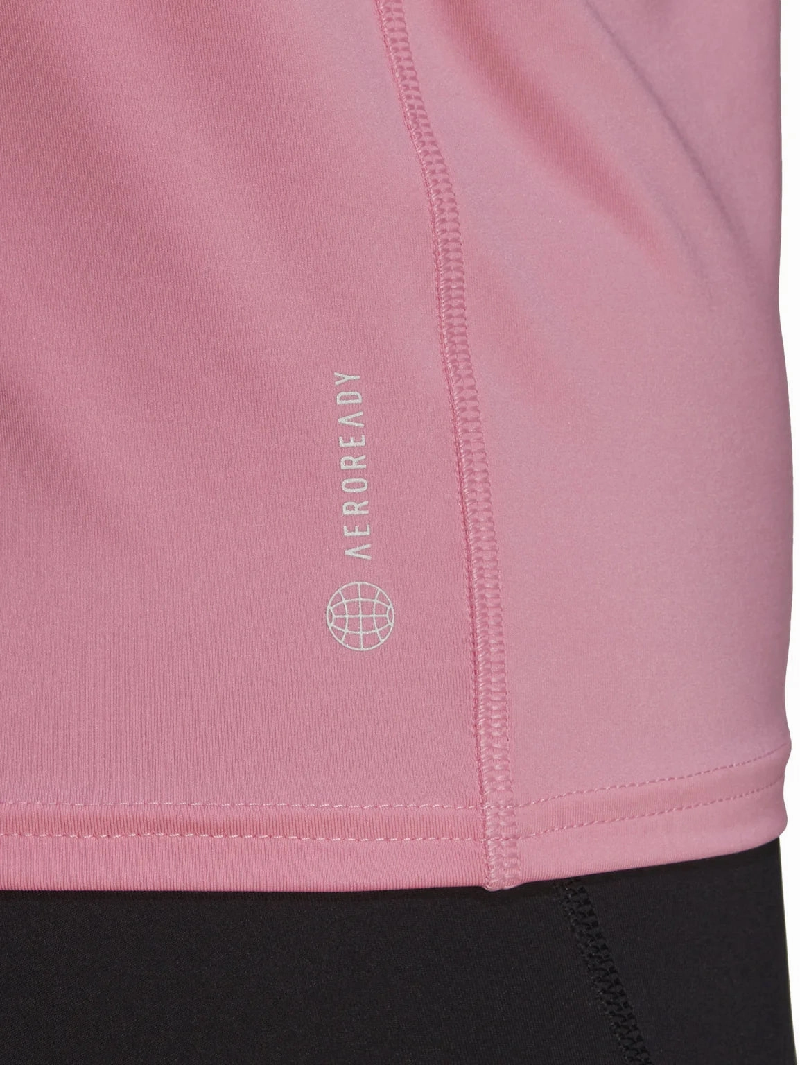 adidas Run Fast PB Short Sleeve Womens Running Top - Pink Casual layering piece Breathable mesh lining