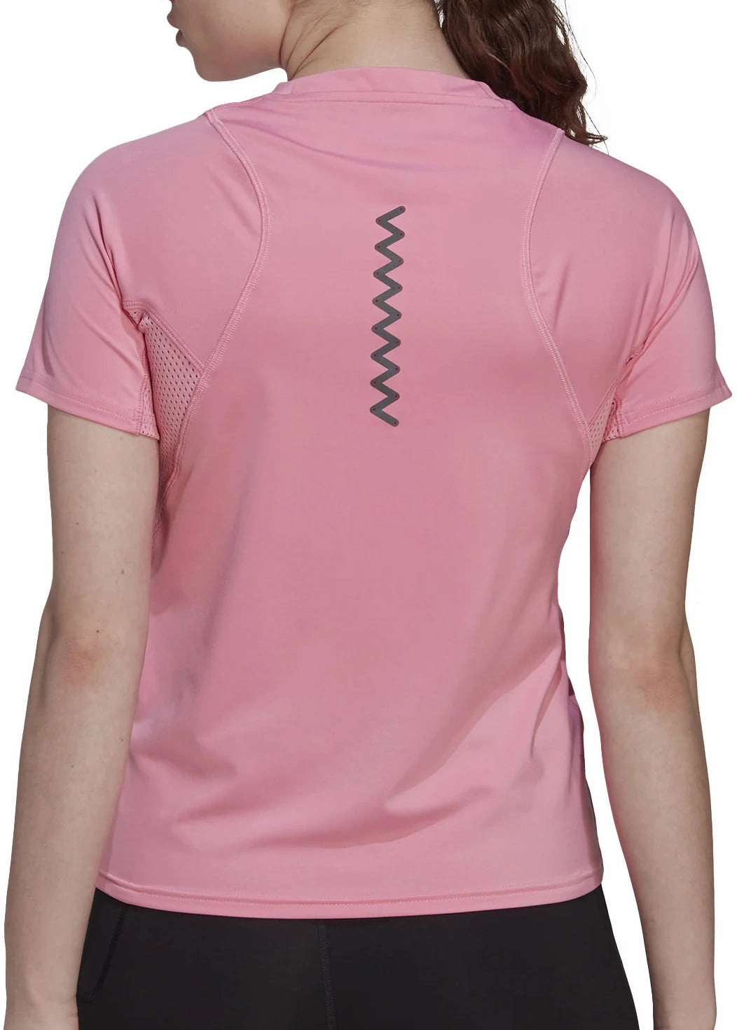 Personalized Classic timelessness adidas Run Fast PB Short Sleeve Womens Running Top - Pink