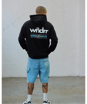 WNDRR Lodge Hood Sweat (Black) StretchFree