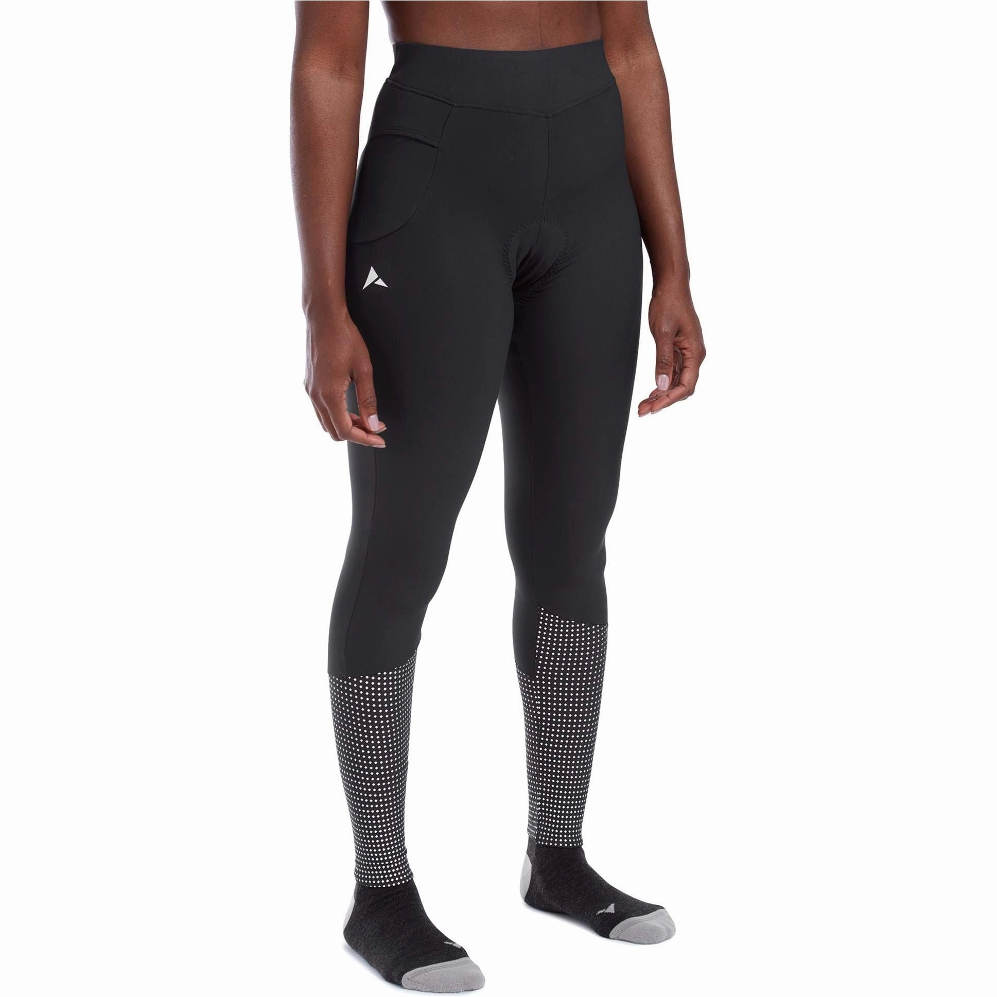 Recycled fibers TouchscreenCompatiblePockets Altura Nightvision DWR Womens Cycling Tights - Black