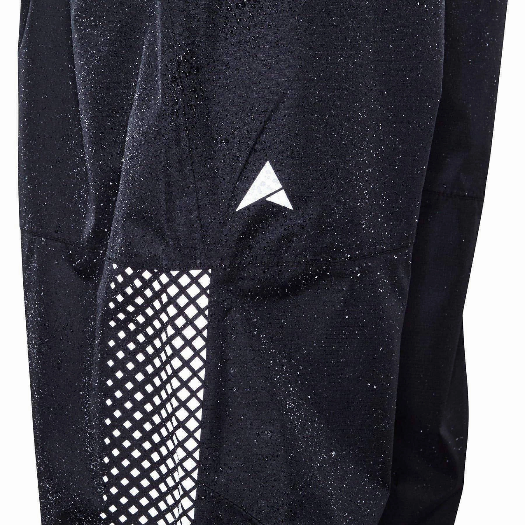 Softened Hem Altura Nightvision Waterproof Womens Cycling Over Trousers - Black