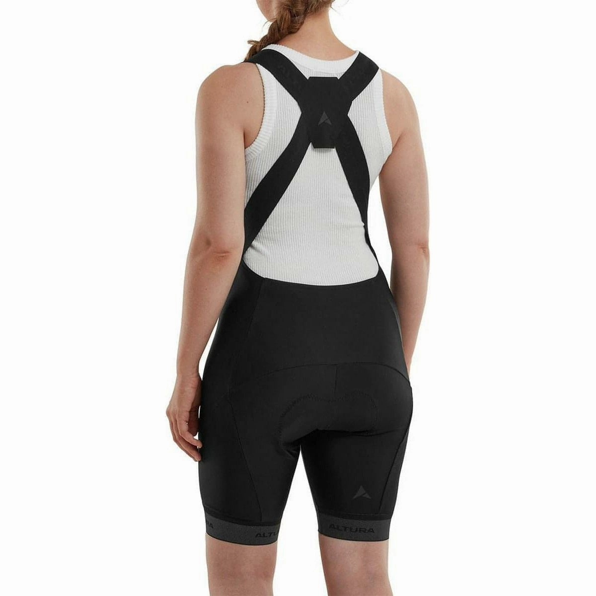 Smooth Fabric Altura Progel Plus Cargo Womens Cycling Bib Shorts - Black