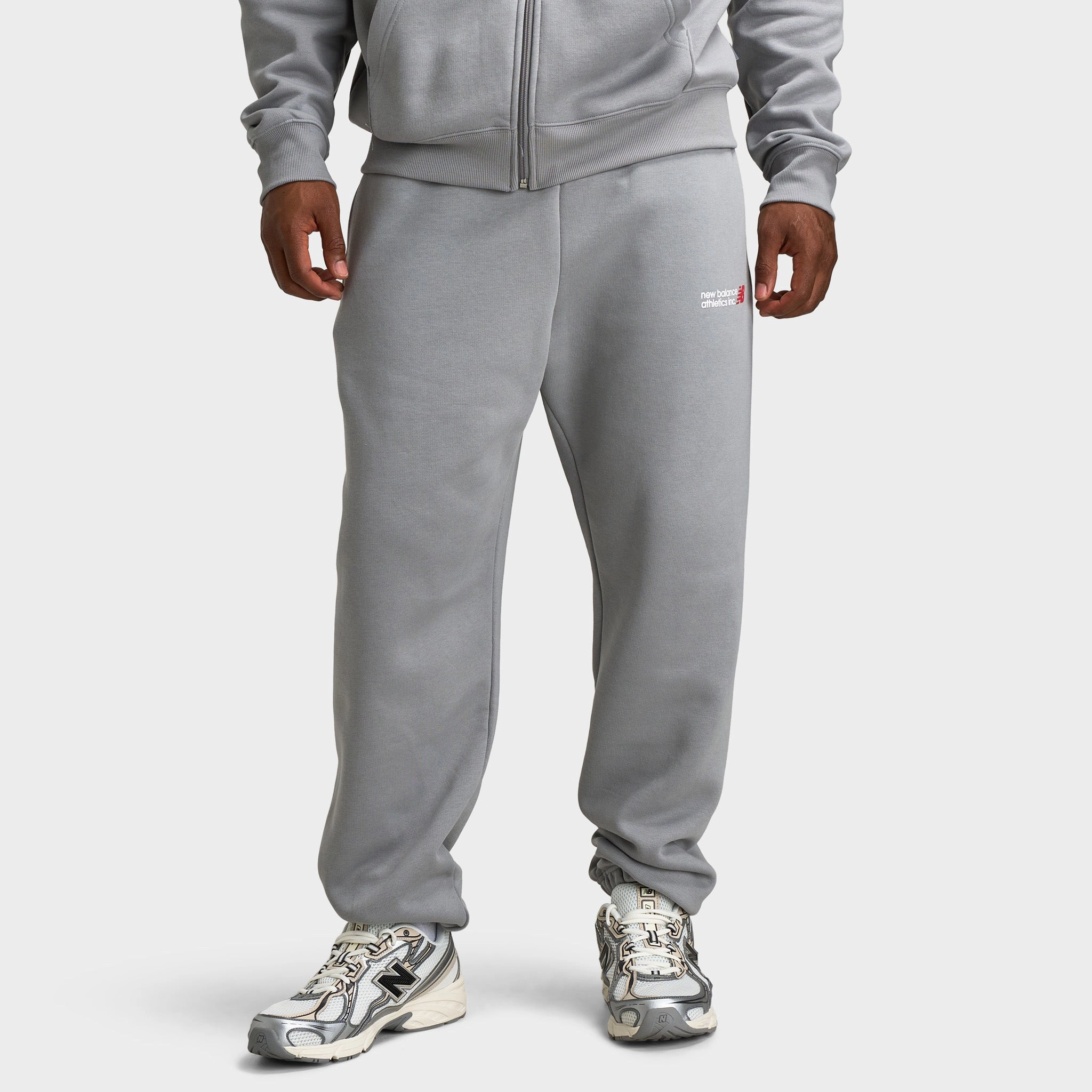 Indoor NonSlipInnerLayer New Balance Tone Logo Cuff Jogger / Grey