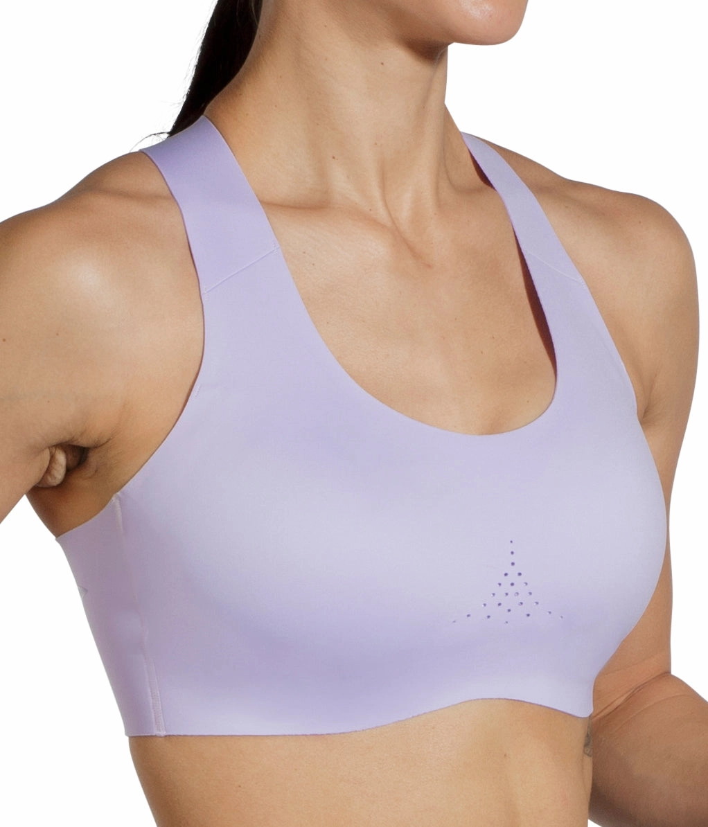 Brooks Dare Crossback 2.0 Womens Sports Bra - Purple Adjustable Hem ErgonomicPatterning