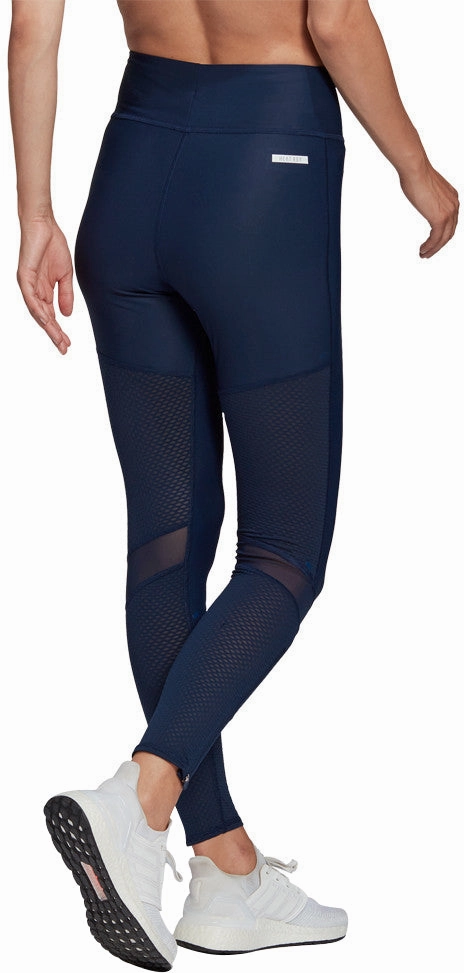 Adjustable-design-attribute Double-stitched adidas Team GB Womens 7/8 Running Tights - Blue